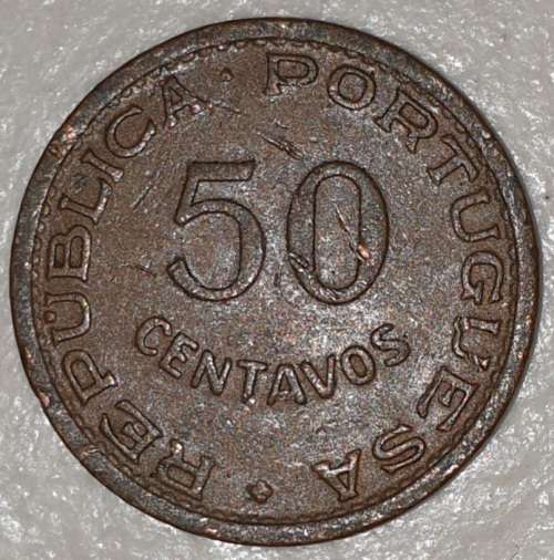 1957 - 50 CENTAVOS - MOCAMBIQUE - MOZAMBIQUE - (Bronze)